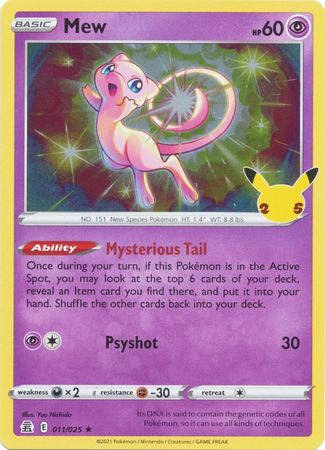 Celebrations - 11/25 - Mew - Holo