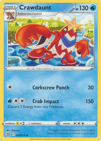 Brilliant Stars - 033/172 - Crawdaunt