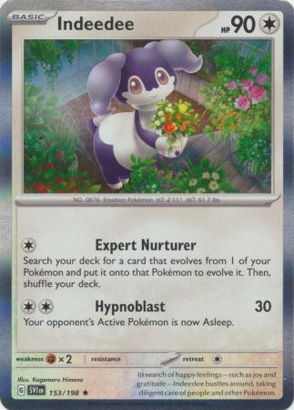 Scarlet & Violet - 153/198 - Indeedee - Holo