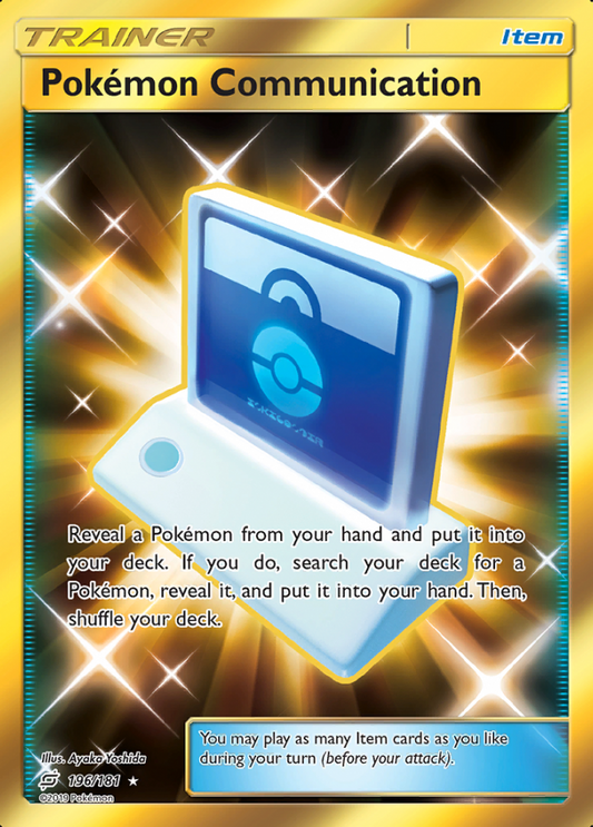 Team Up - 196/181 - Pokémon Communication (Gold)