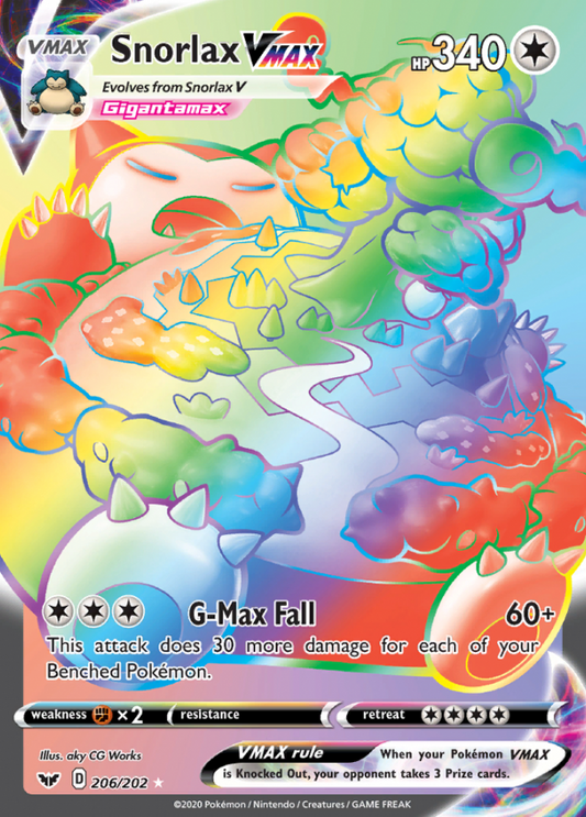 Sword & Shield - 206/202 - Snorlax VMAX