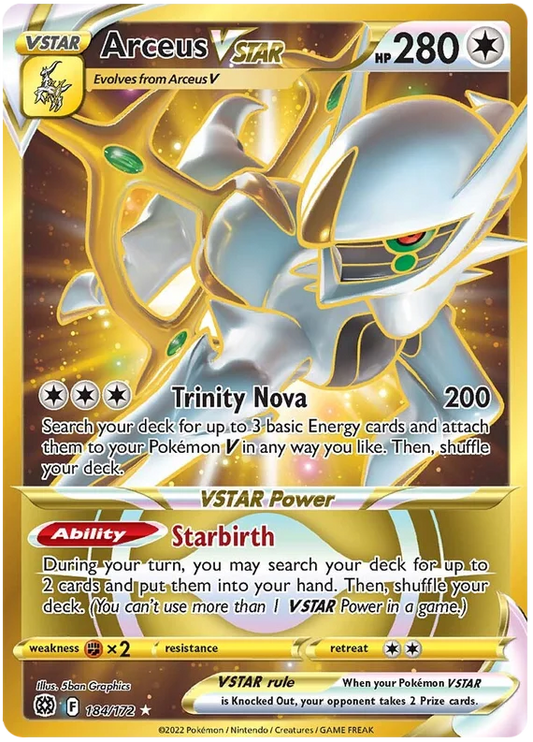 Brilliant Stars - 184/172 - Arceus VSTAR (Gold)