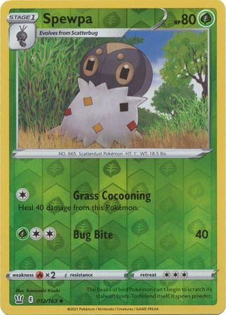 Battle Styles - 012/163 - Spewpa - Reverse Holo