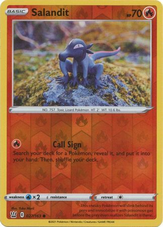 Battle Styles - 027/163 - Salandit - Reverse Holo