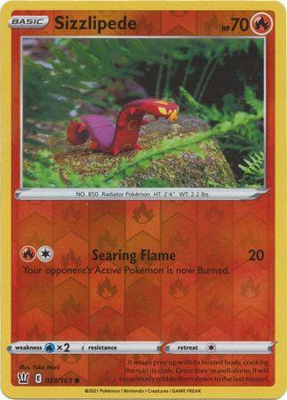 Battle Styles - 029/163 - Sizzlipede - Reverse Holo