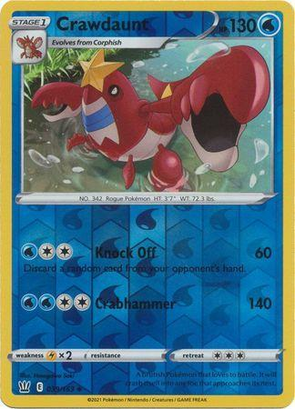 Battle Styles - 039/163 - Crawdaunt - Reverse Holo