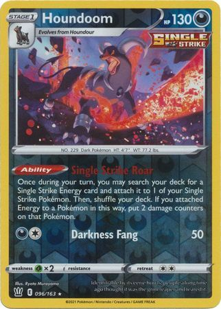Battle Styles - 096/163 - Houndoom - Reverse Holo