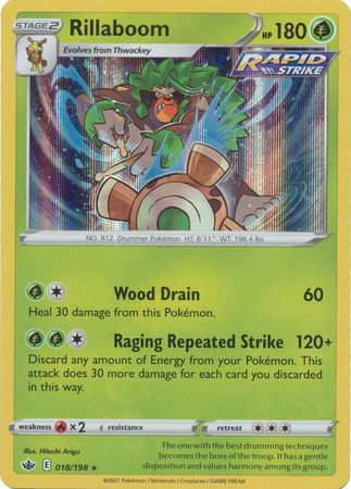 Chilling Reign - 018/198 - Rillaboom - Holo