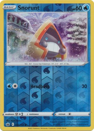 Chilling Reign - 035/198 - Snorunt - Reverse Holo
