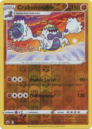Chilling Reign - 085/198 - Crabominable - Reverse Holo
