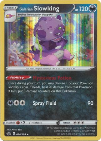 Chilling Reign - 098/198 - Galarian Slowking - Holo