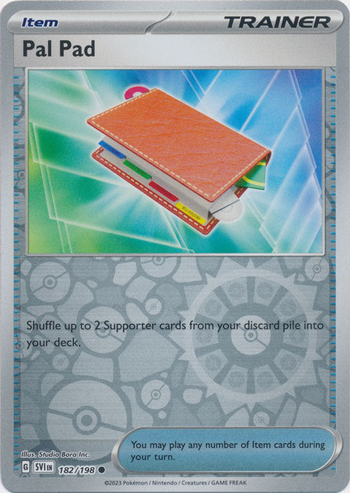 Scarlet & Violet - 182/198 - Pal Pad - Reverse Holo