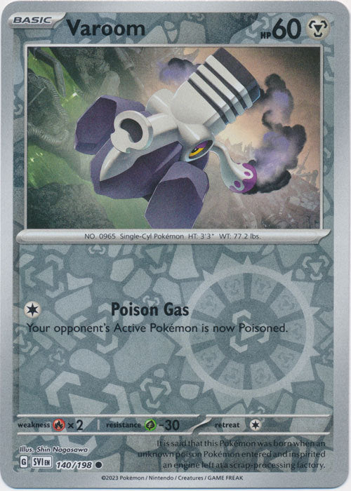 Scarlet & Violet - 140/198 - Varoom - Reverse Holo