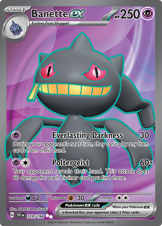 Scarlet & Violet - 229/198 - Banette ex