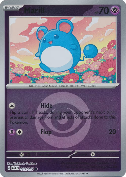 Ascended Heroes - 083/217 - Marill - Energy Reverse Holo