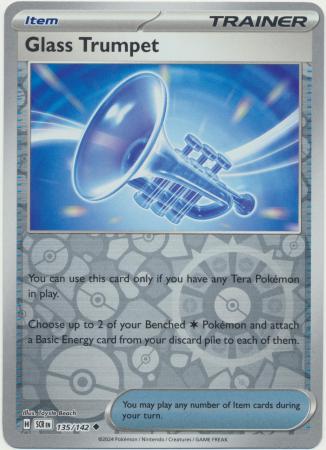 Stellar Crown - 135/142 - Glass Trumpet - Reverse Holo