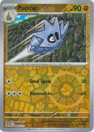 Prismatic Evolutions - 048/131 - Pupitar - Reverse Holo
