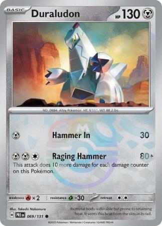 Prismatic Evolutions - 069/131 - Duraludon - Master Ball Reverse Holo