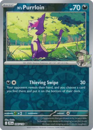 Journey Together - 096/159 - N's Purrloin - Reverse Holo