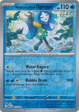 Destined Rivals - 067/182 - Wellspring Mask Ogerpon - Reverse Holo