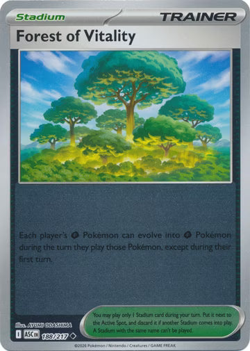 Ascended Heroes - 188/217 - Forest of Vitality - Reverse Holo