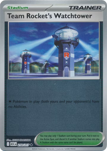 Ascended Heroes - 210/217 - Team Rocket's Watchtower - Reverse Holo