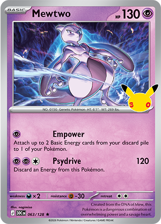 30th Celebration - 063/128 - Mewtwo