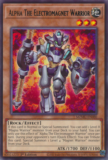 MZMU-EN080 - Alpha The Electromagnet Warrior