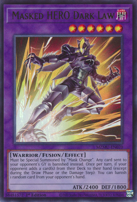 MZMU-EN070 - Masked HERO Dark Law