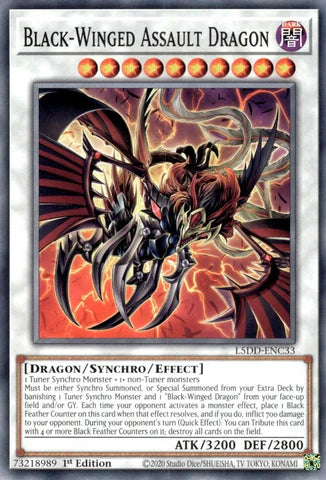 L5DD-ENC33 - Black-Winged Assault Dragon
