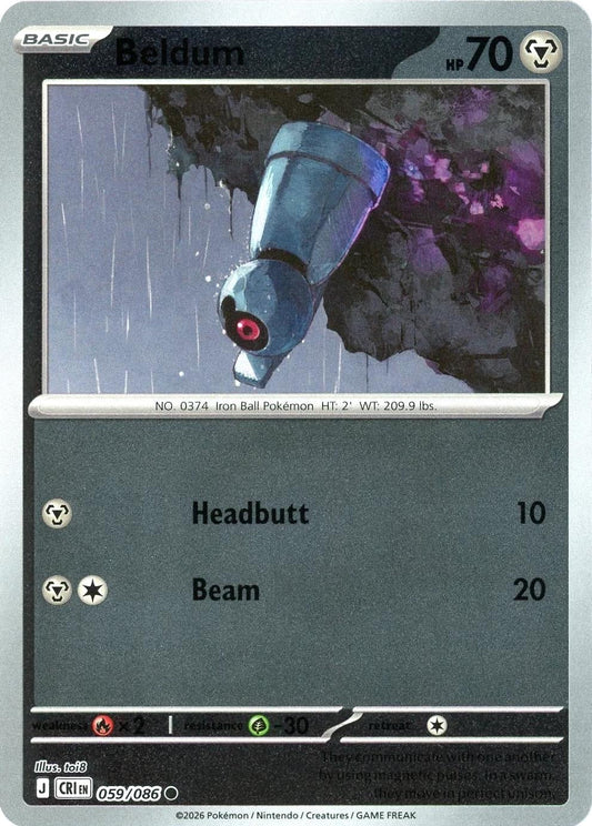 Chaos Rising - 059/086 - Beldum - Reverse Holo