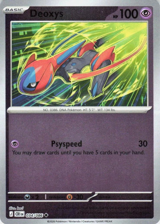 Chaos Rising - 034/086 - Deoxys - Reverse Holo