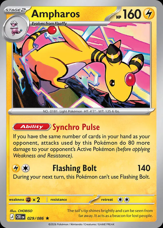 Chaos Rising - 029/086 - Ampharos - Holo