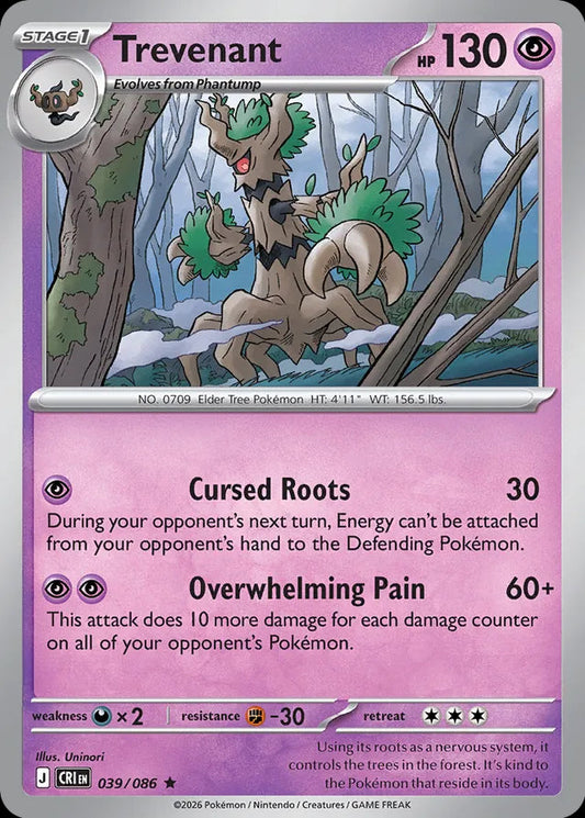 Chaos Rising - 039/086 - Trevenant - Holo