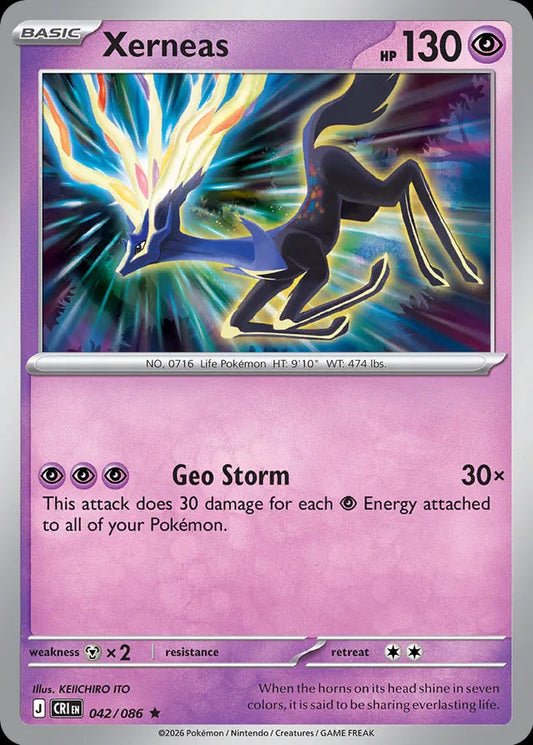 Chaos Rising - 042/086 - Xerneas - Holo