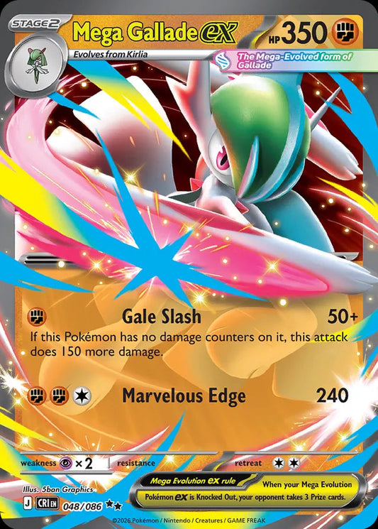 Chaos Rising - 048/086 - Mega Gallade ex