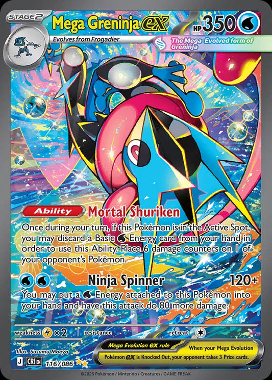 Chaos Rising - 116/086 - Mega Greninja ex