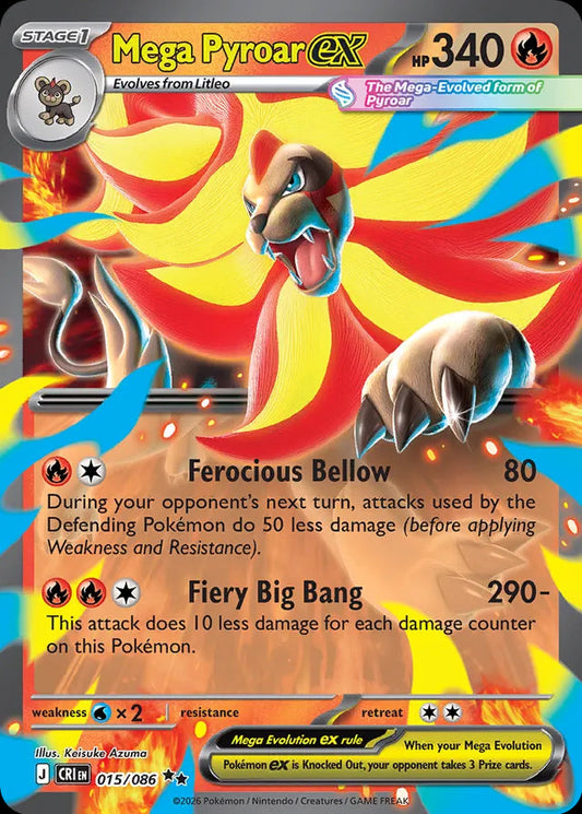 Chaos Rising - 015/086 - Mega Pyroar ex
