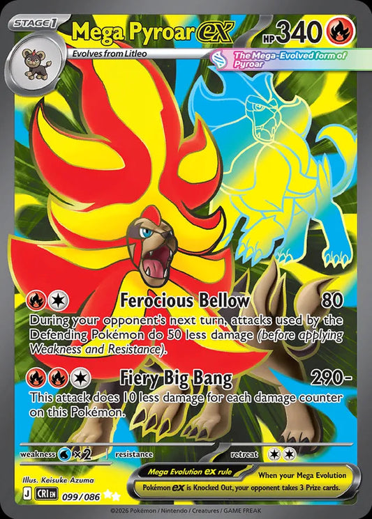Chaos Rising - 099/086 - Mega Pyroar ex