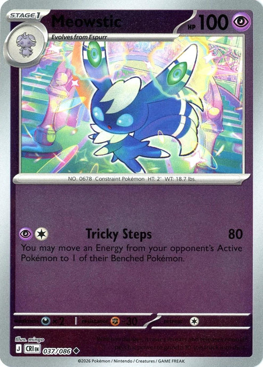 Chaos Rising - 037/086 - Meowstic - Reverse Holo