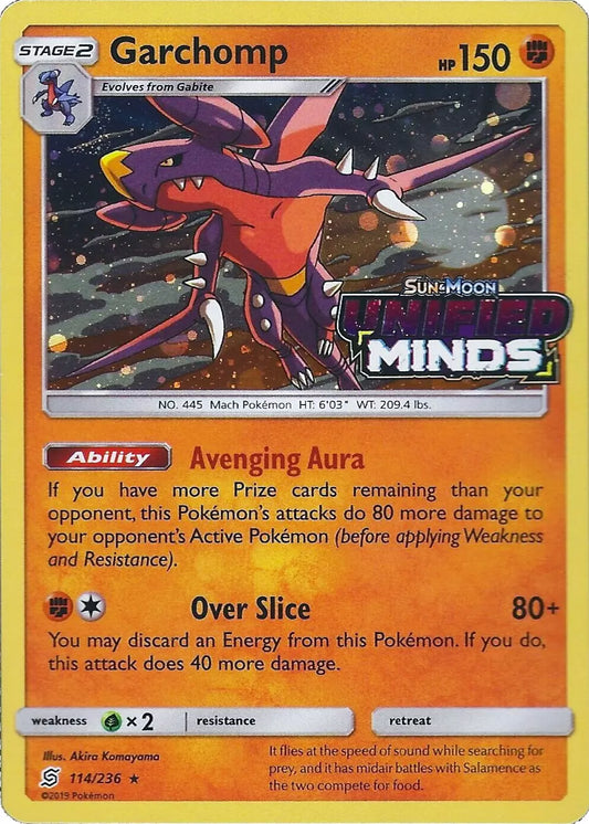 UNM - 114/236 - Garchomp - Cosmos Holo (Stamped)