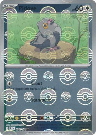 Black Bolt - 071/086 - Pidove - Poké Ball Reverse Holo
