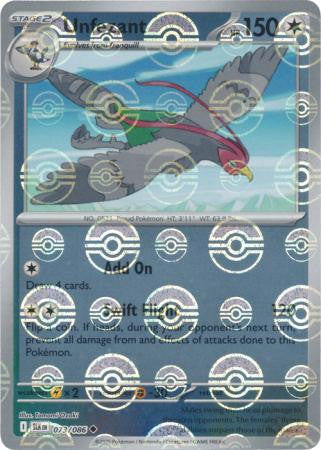 Black Bolt - 073/086 - Unfezant - Poké Ball Reverse Holo