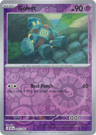 Black Bolt - 042/086 - Golett - Reverse Holo