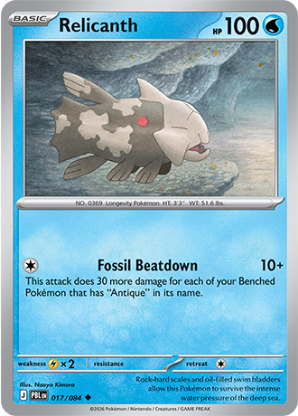 Pitch Black - 017/084 - Relicanth