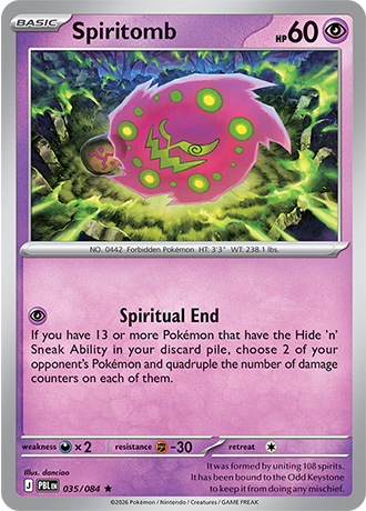 Pitch Black - 035/084 - Spiritomb - Holo