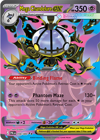 Pitch Black - 038/084 - Mega Chandelure ex