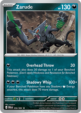 Pitch Black - 056/084 - Zarude - Holo