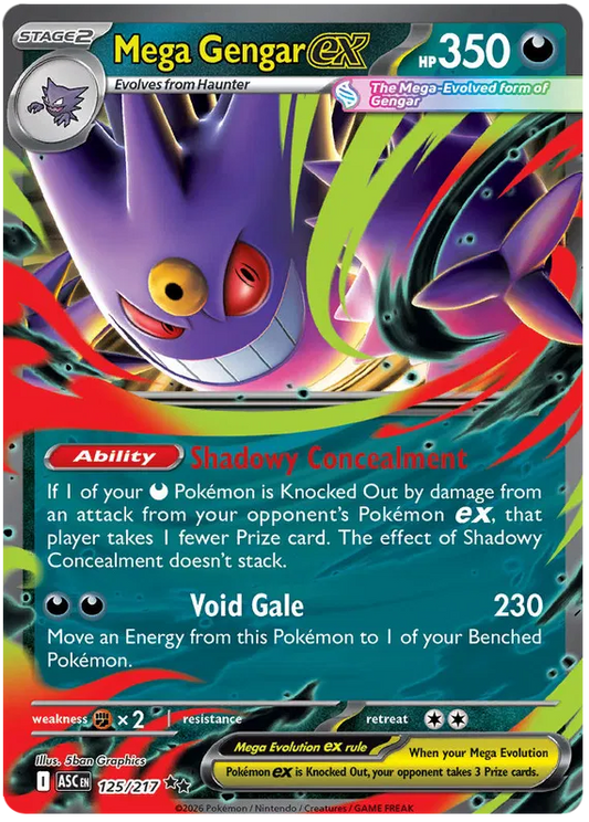 Ascended Heroes - 125/217 - Mega Gengar ex