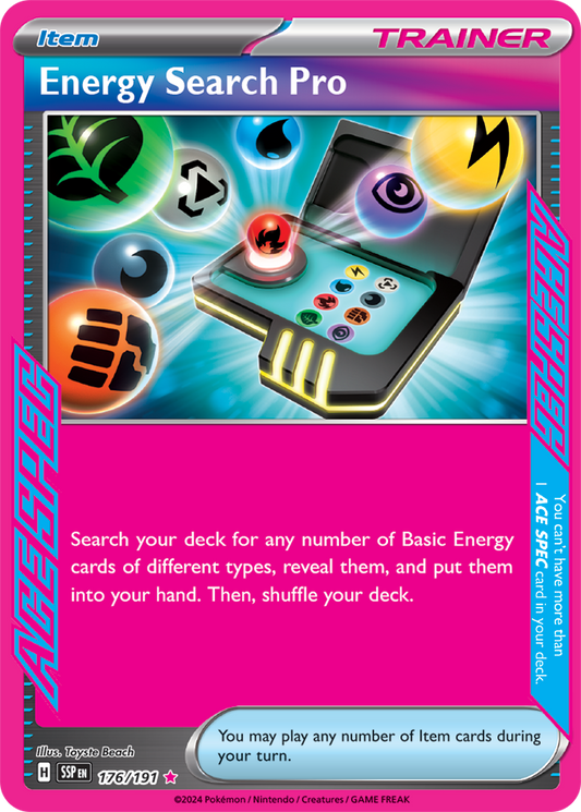 Surging Sparks - 176/191 - Energy Search Pro - Ace Spec